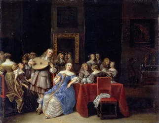 Uma festa musical, 1660s (painel)